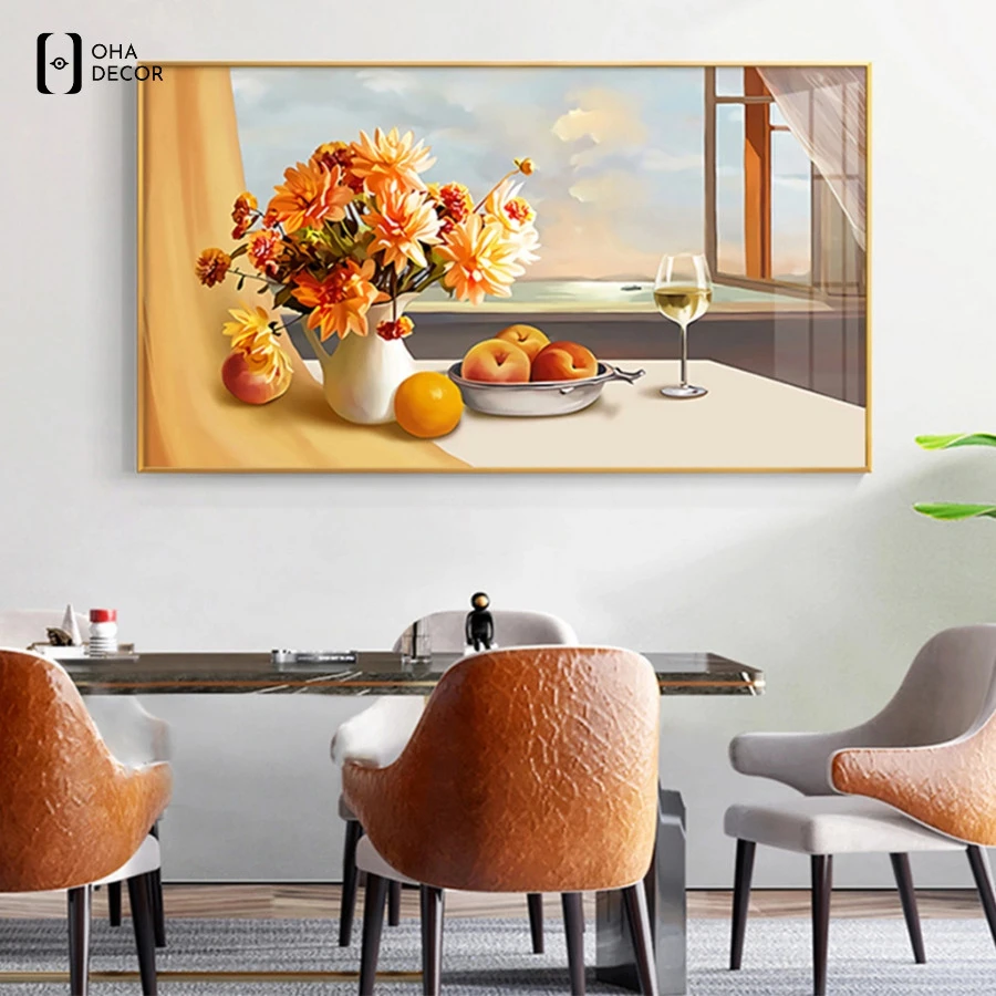 Tranh canvas phòng bếp dễ thương Đà Lạt tạo điểm nhấn ấm áp 4 Treo tranh canvas phòng bếp dễ thương Đà Lạt phù hợp
