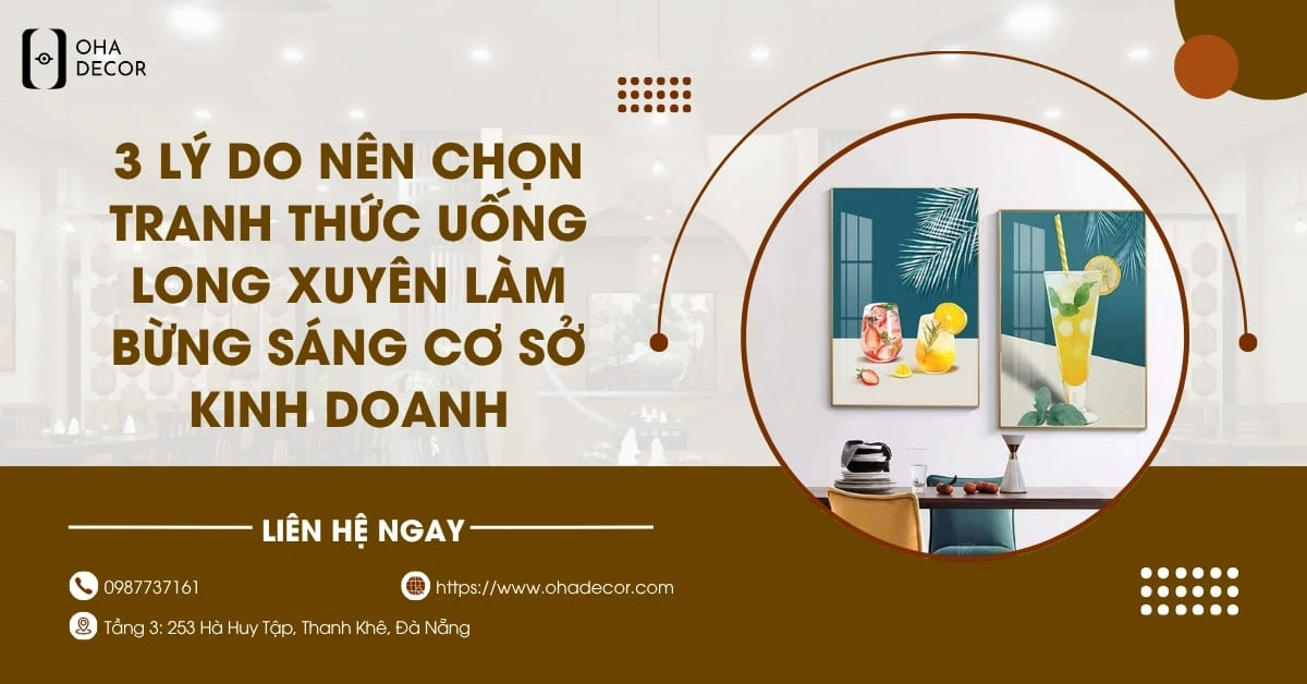 Tranh thức uống Long Xuyên