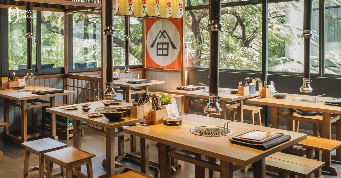 thiết kế thi công quán Nhật Đà Lạt