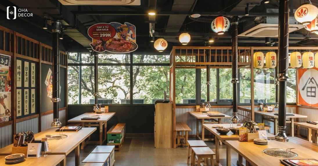thiết kế thi công quán Nhật Đà Lạt
