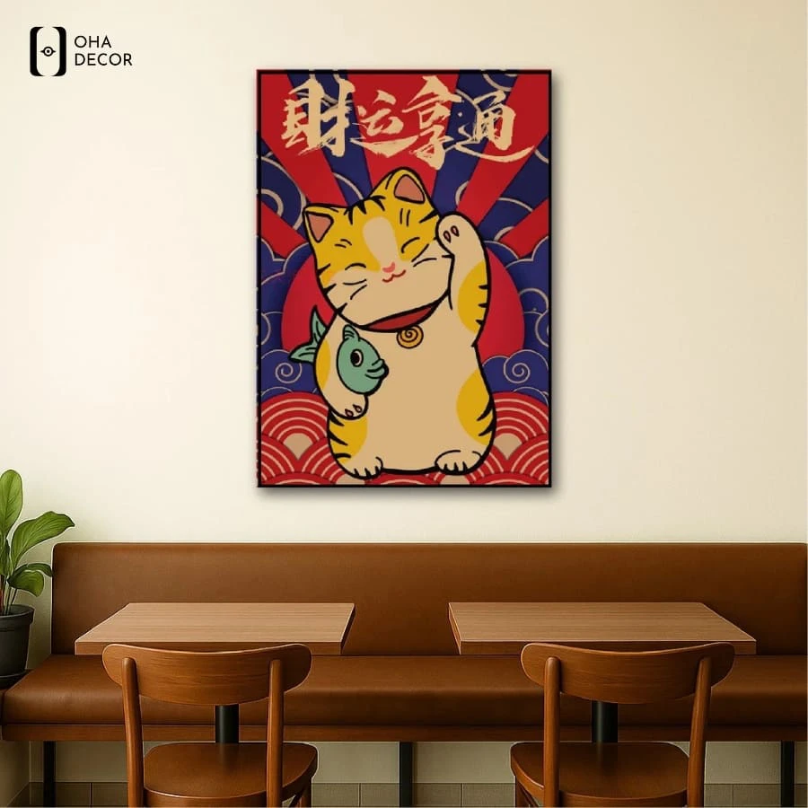 Tranh canvas mèo thần tài cho quán ăn, quán nhậu Nhật Buôn Ma Thuột tạo dấu ấn cho khách hàng 4 Tối ưu không gian cùng tranh canvas mèo thần tài cho quán ăn, quán nhậu nhật buôn ma thuột
