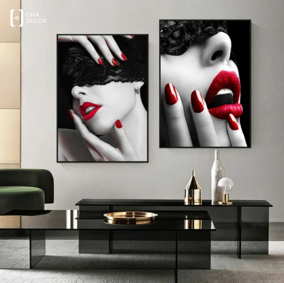  Tranh cô gái nghệ thuật phòng ngủ Tiền Giang