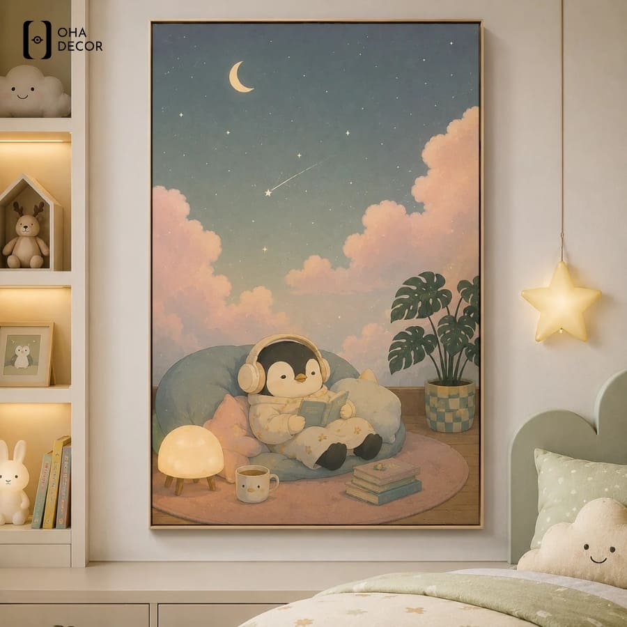 Top 6 mẫu tranh dễ thương phòng ngủ tặng con An Giang giúp trẻ khơi nguồn sáng tạo 2 Mẫu tranh dễ thương phòng ngủ tặng con an giang giúp bé thêm yêu thiên nhiên và động vật