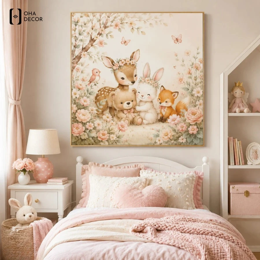 Oha Decor chuyên dòng tranh dễ thương phòng ngủ tặng con an giang chất lượng và kháng nước vượt trội