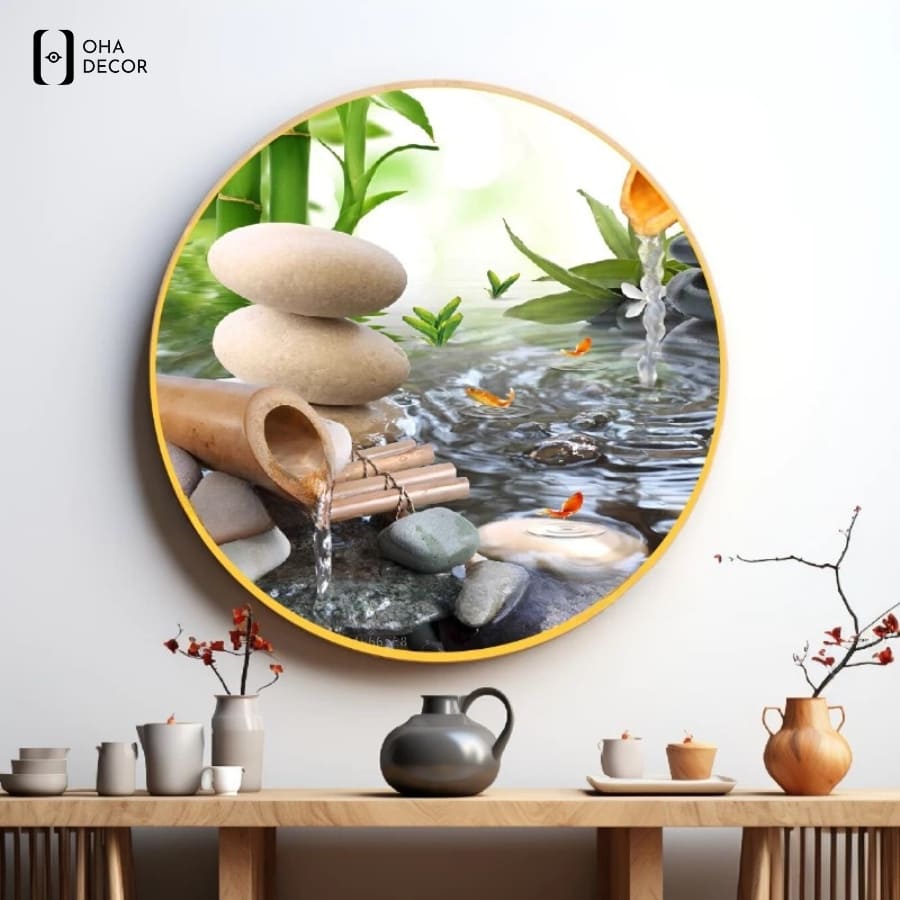 Giải tỏa áp lực tinh thần và điều hòa tâm trạng khách hàng nhờ bộ tranh decor spa thuận an