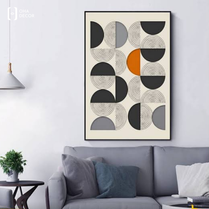 Tranh Geometric Hot Trend 2026 Tiền Giang – Xu hướng trang trí nội thất hiện đại 5 Tranh Geometric Hot Trend 2026 Tiền Giang