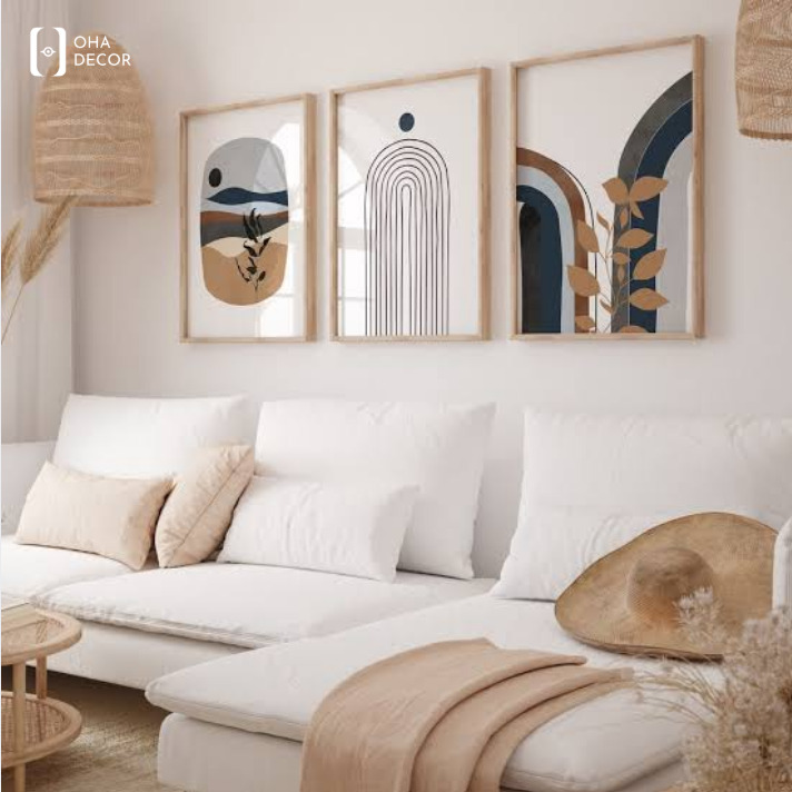 Tranh Geometric Hot Trend 2026 Tiền Giang – Xu hướng trang trí nội thất hiện đại 3 Tranh Geometric Hot Trend 2026 Tiền Giang
