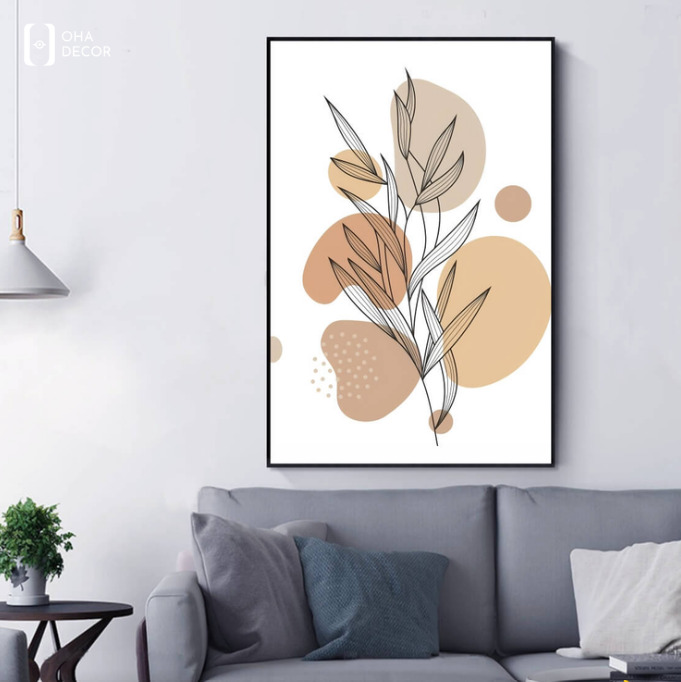 Tranh line art hiện đại phòng khách Tiền Giang tạo điểm nhấn tinh tế cho không gian 5 Tranh line art hiện đại phòng khách Tiền Giang