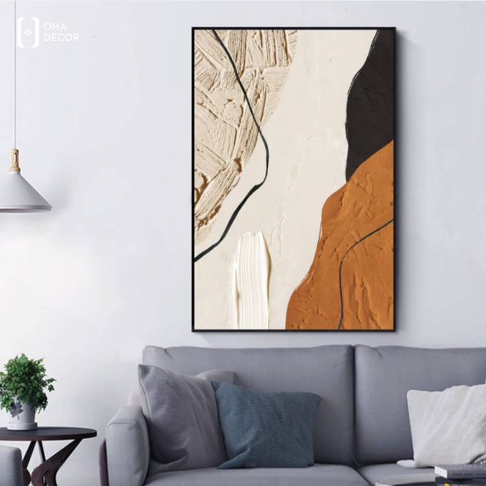 Tranh line art hiện đại phòng khách Tiền Giang tạo điểm nhấn tinh tế cho không gian 3 Tranh line art hiện đại phòng khách Tiền Giang