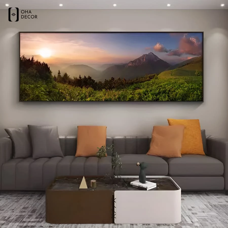 Tranh phong cảnh thư giãn thuận an cao cấp từ oha decor chống ẩm mốc và có độ bền cao