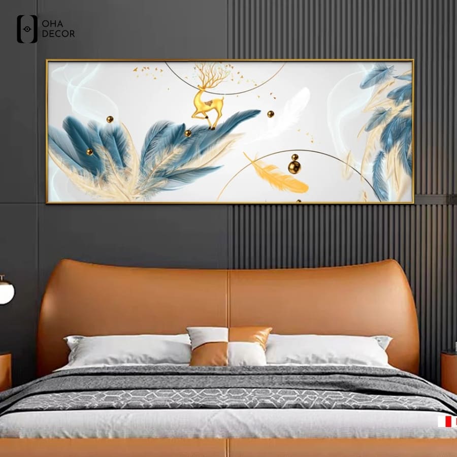 Tranh phòng ngủ hiện đại kích thước lớn Long Xuyên tinh tế và ấm cúng 1 Tối ưu không gian nghỉ ngơi với tranh phòng ngủ hiện đại kích thước lớn long xuyên