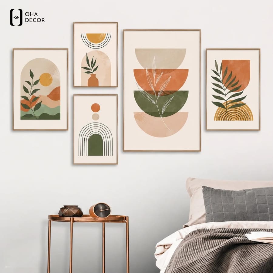 Lựa chọn oha decor để sở hữu những bộ tranh tối giản phòng ngủ thuận an chất lượng vượt trội