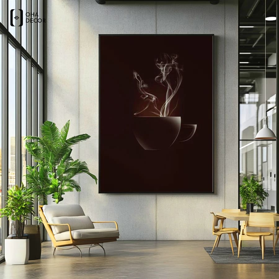 Treo tranh vintage cafe long xuyên là giải pháp tiết kiệm giúp thay đổi diện mạo quán linh hoạt